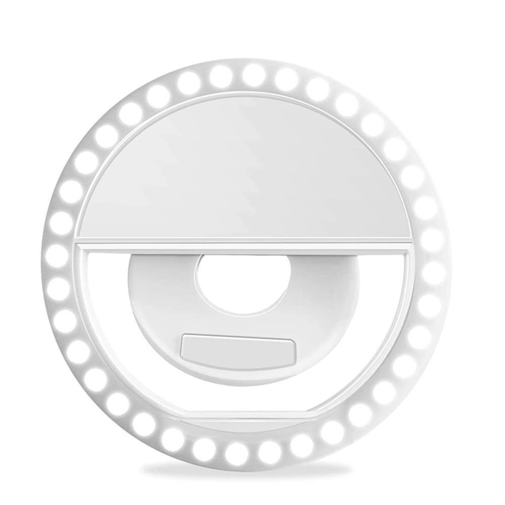 Photography Lighting Spotlight - USB-Aufladbare LED-Selfie-Ringlampe Tragbares Aufhellungslicht Universelle Telefon-Ringlampe