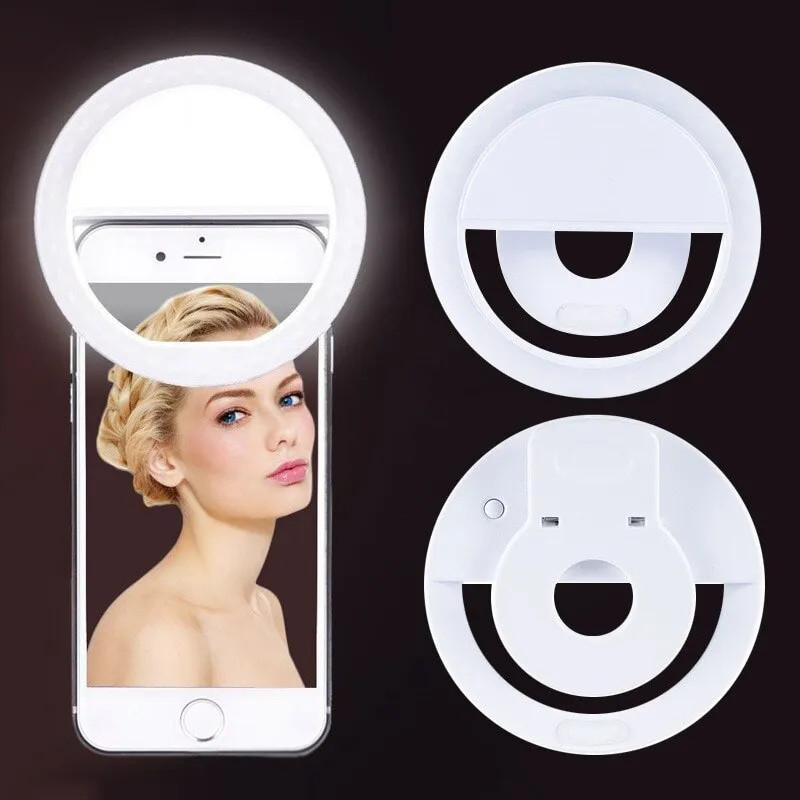 Photography Lighting Background - USB wiederauf ladbare LED Selfie Ring