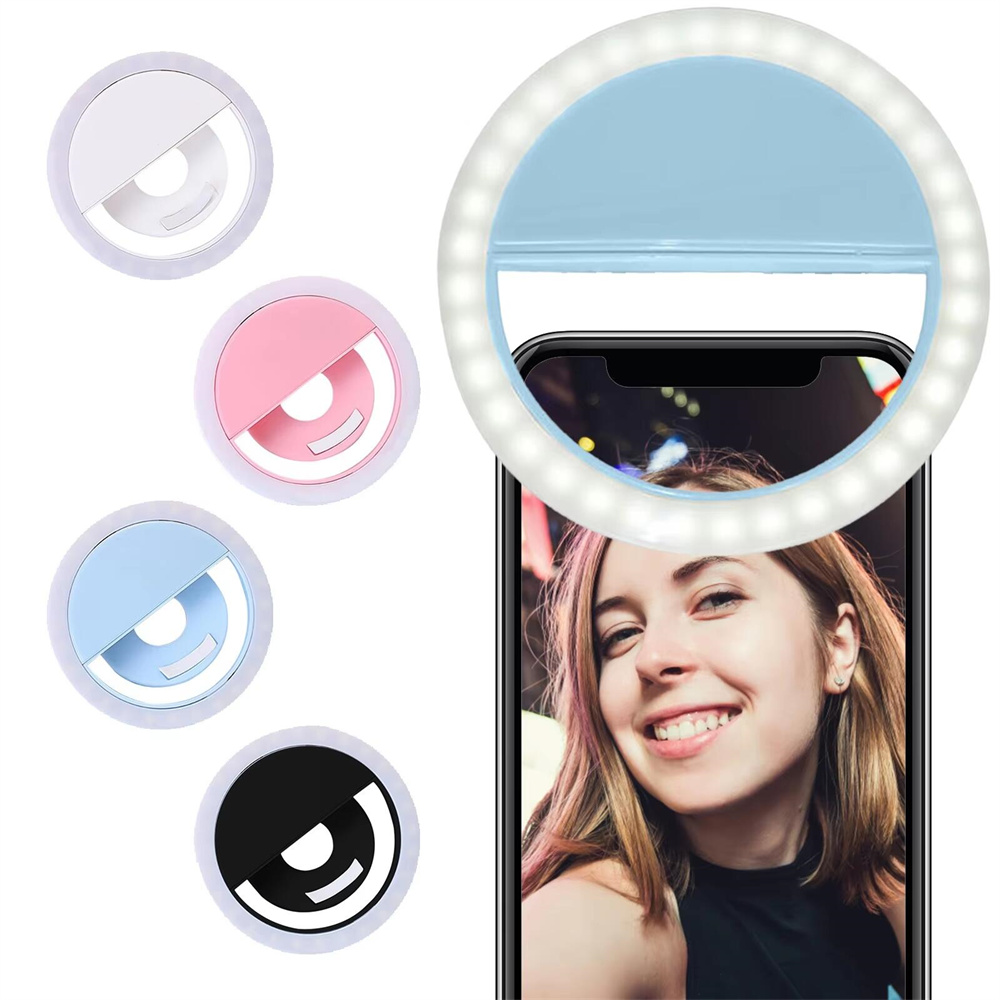 Photography Lighting Spotlight - LED-Selfie-Ringlicht mit USB-Ladefunktion für Live-Übertragungen und