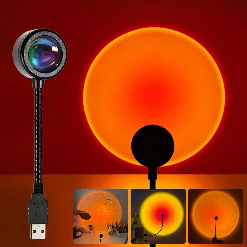 Photography Lighting Background - Farbverlauf USB-Sonnenuntergangslampe Heim-Hintergrunddekoration Fotografie Regenbogen-LED-Leuchten Flexible