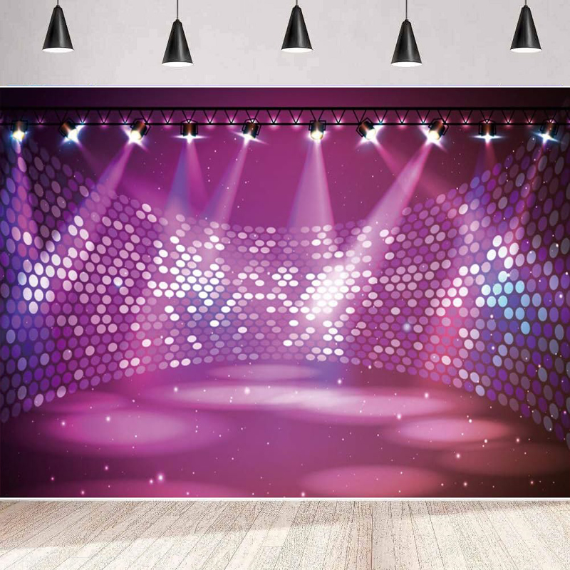 Lighting Effect In Photography - Fotografie-Hintergrund, fuchsiafarbener Spotlight, Tanzfläche, Bühnenbeleuchtungseffekt, Show-Banner,