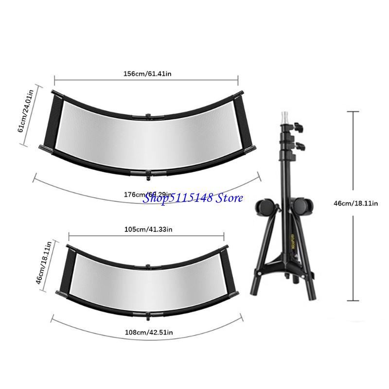 Photography Lighting Reflector - F3MA Kompakt gebogener Fotografie-Reflektor, Studio-Beleuchtungswerkzeug mit
