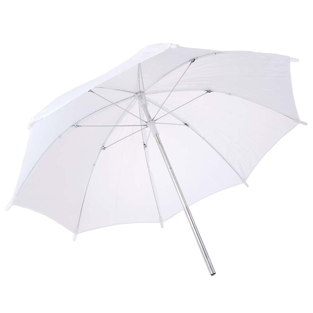 Photography Lighting Diffuser - 50cm/20 Zoll Fotografie-Regenschirm mit Metallgriff, Lichtschirm,