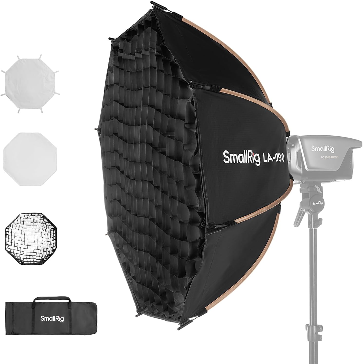 Photography Lighting Flash - 35-Zoll Bowens-Mount Oktagon-Softbox Fotografie-Beleuchtungsset mit Schnellverschluss,