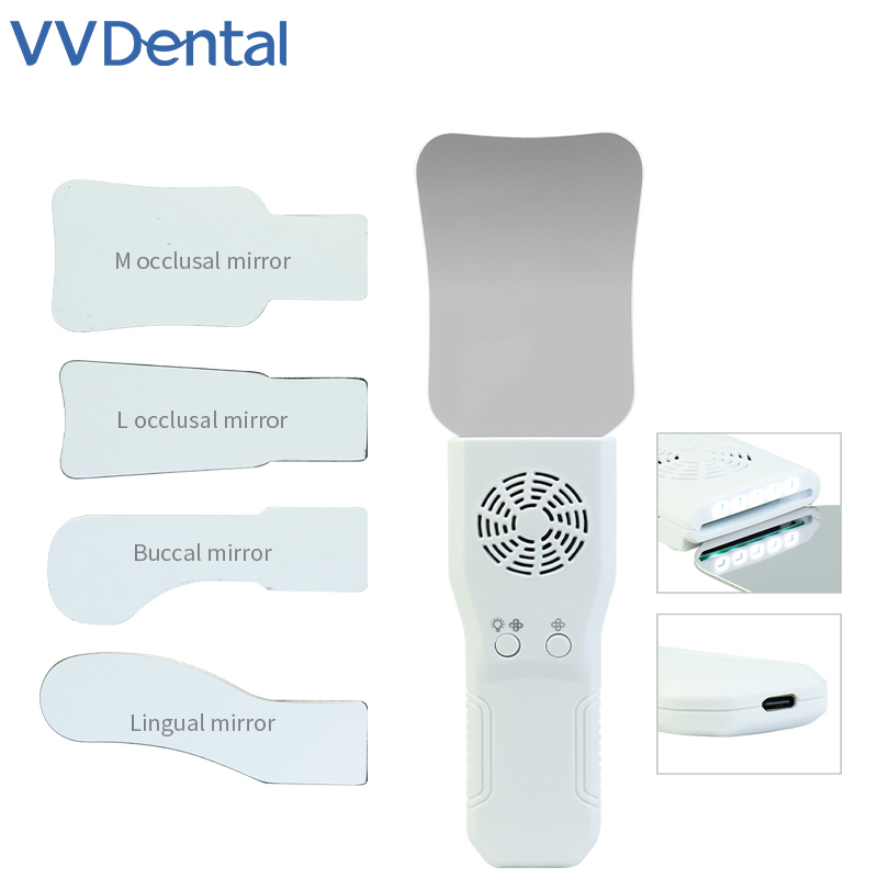 Photography Lighting Reflector - VVDental Dental Anti-Fog-Spiegel-Set, beschlagfreie Intraoralfotografie, Edelstahlspiegel