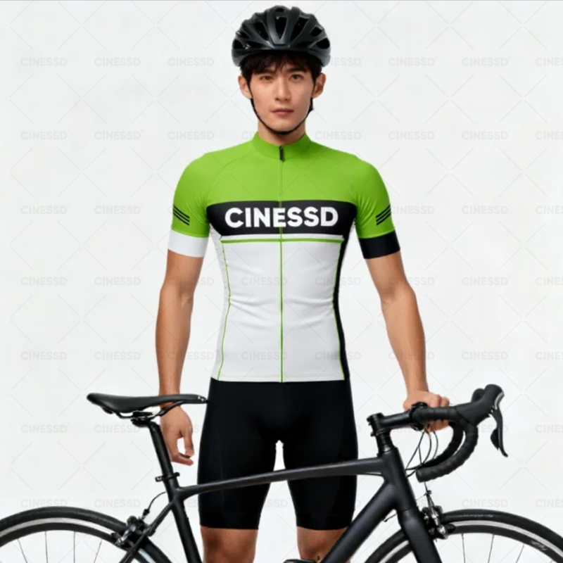 Coloured Gel Set - CINESSD Radtrikot, 5-farbig, Radsport-Tops, neues Kurzarm-Fahrradtrikot,