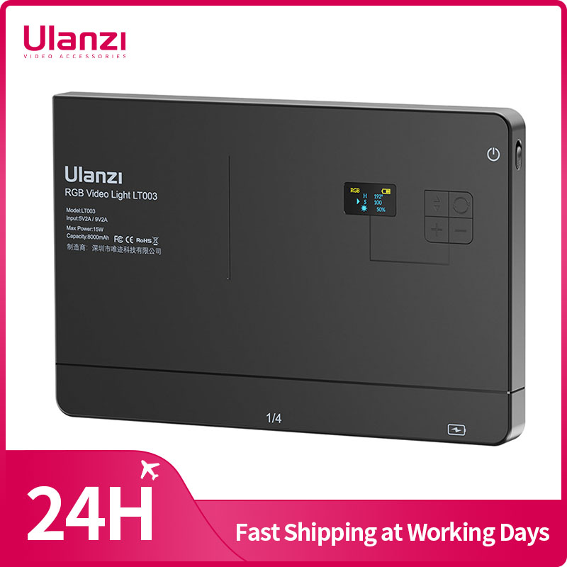 Photography Lighting Board - Ulanzi LT003 15 W RGB-Videoleuchte, Vollfarb-Panel-Licht,