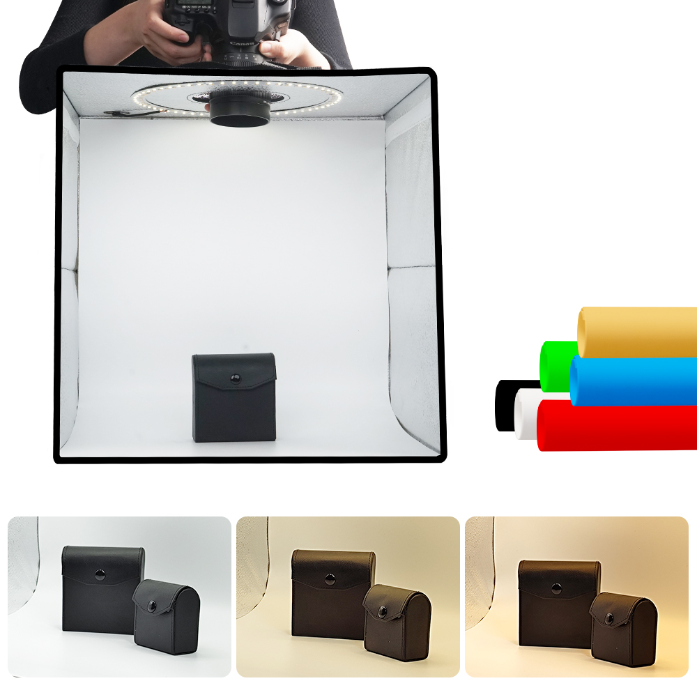 Photography Lighting Background - Lightdow Dimmbare Fotobox, LED-Lichtraum, Fotostudio-Leuchtkasten-Set, 120