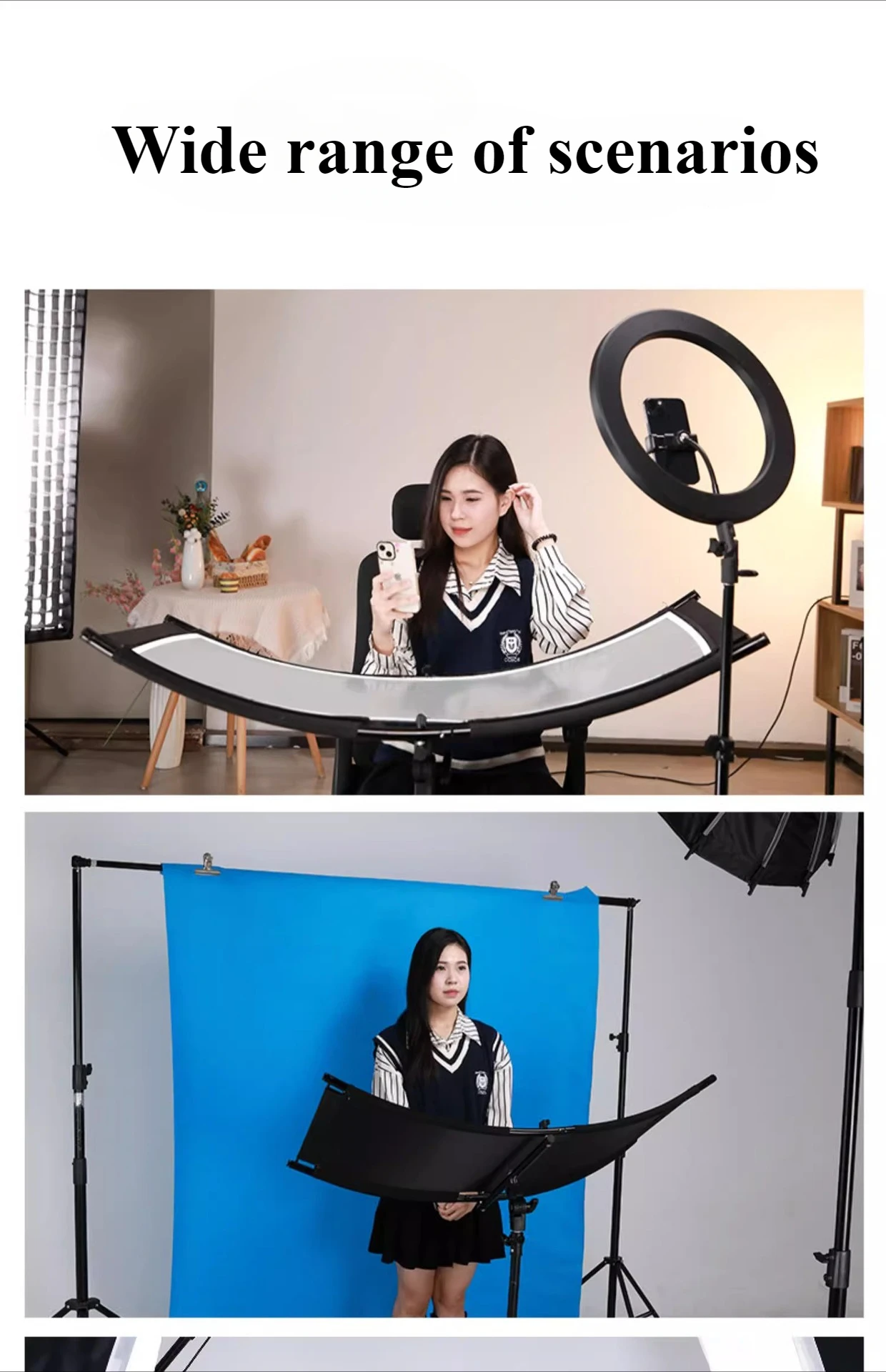 4-Farben-Stoff U-Typ-Reflektor – Photography Types Of Lighting Bewertung und Preis