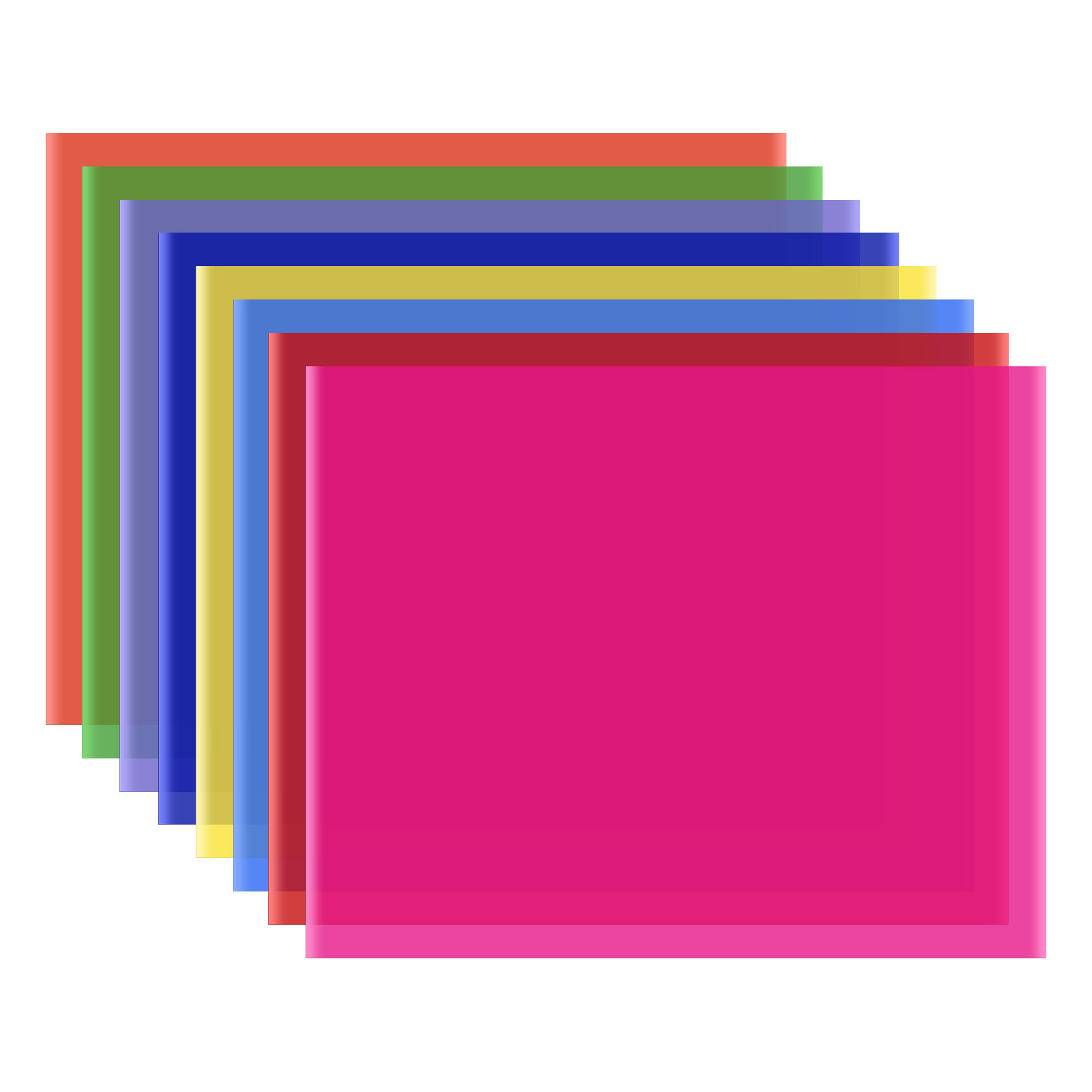 8 Farben/Set PET Transparente  – Coloured Gel Set Bewertung und Preis