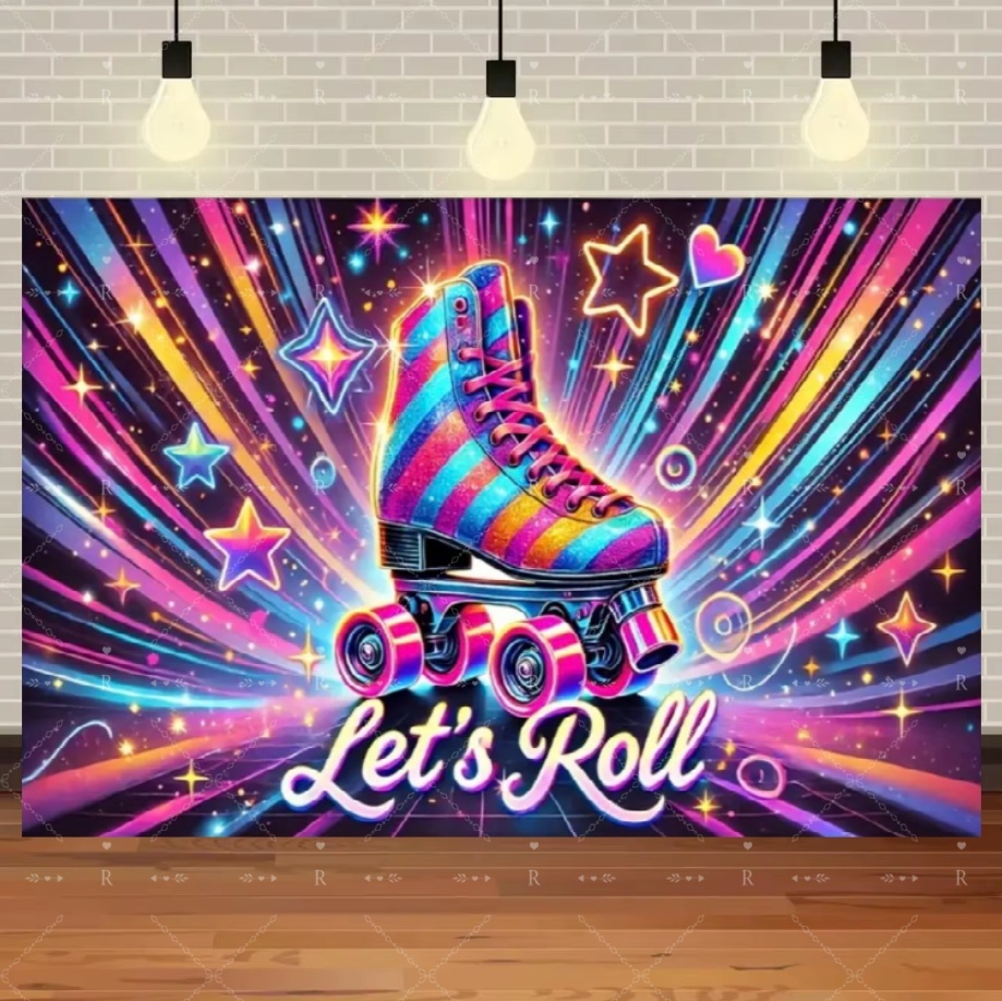 Rollschuh-Themen Geburtstagspa – Photography Lighting Background Bewertung und Preis