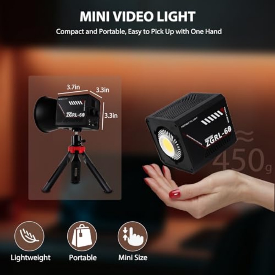 60W COB LED-Videoleuchte, trag – Photography Lighting Spotlight Bewertung und Preis