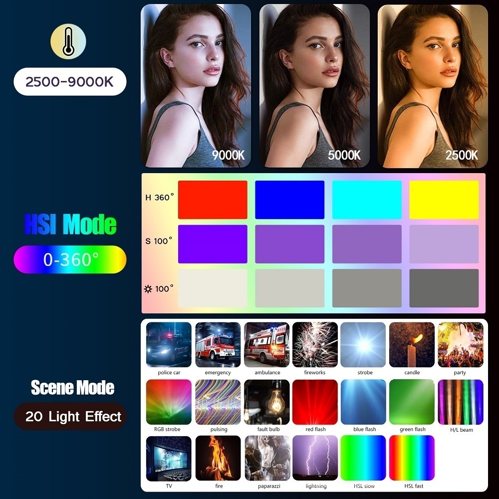 50cm RGB Stick Lichts tab leic – Photography Types Of Lighting Bewertung und Preis