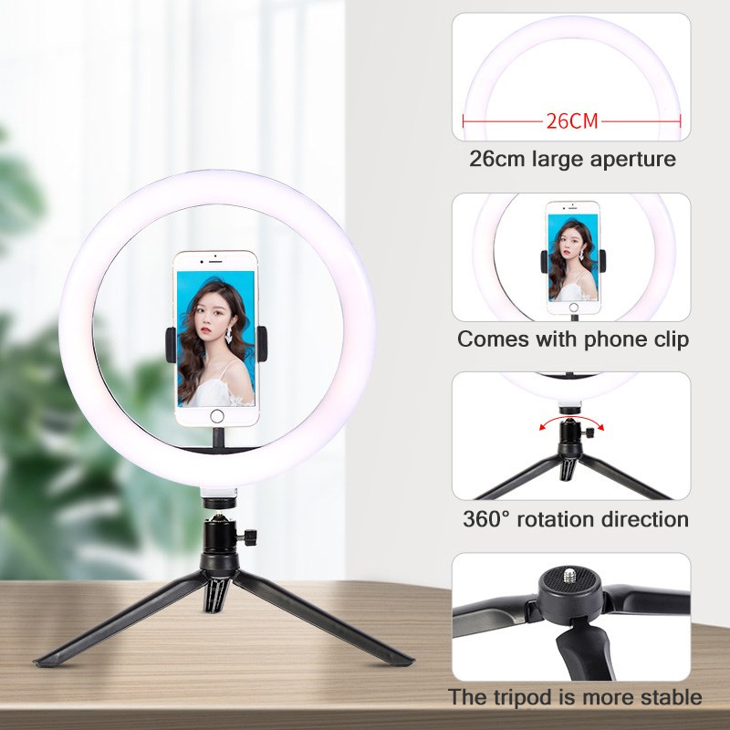 26 cm 10 zoll Led Ring Selfie  – Photography Lighting Spotlight Bewertung und Preis