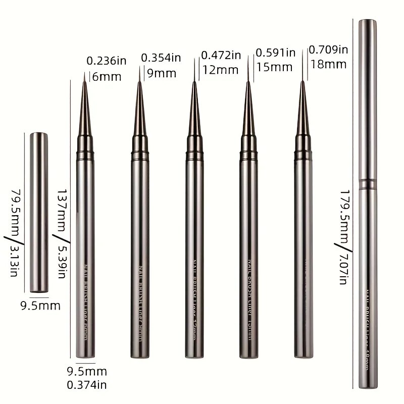5PCS Nail art Liner Pinsel Han – Coloured Gel Set Bewertung und Preis