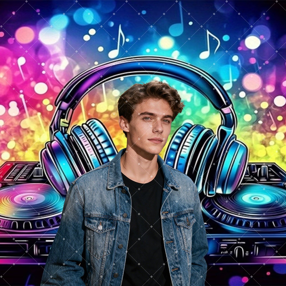 Hip-Hop-Musik, DJ-Party-Dekora – Photography Lighting Background Bewertung und Preis