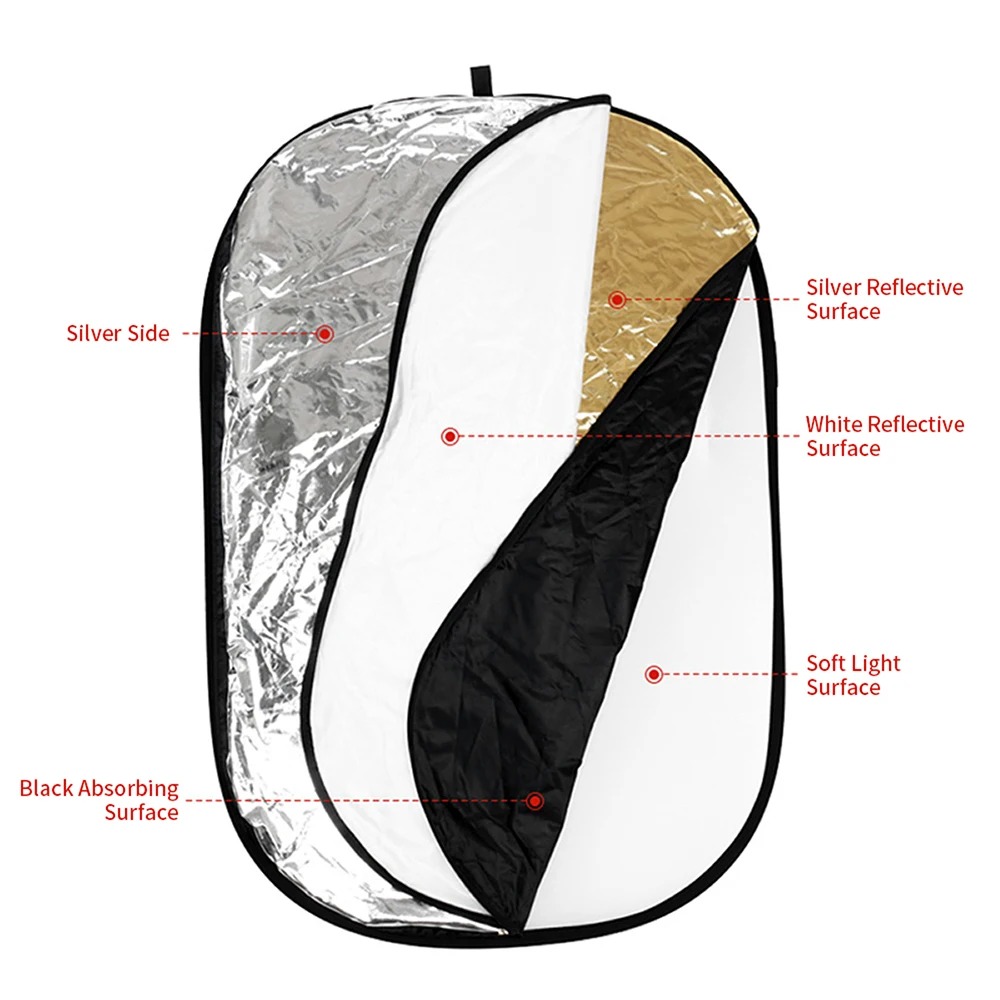 Tragbarer 5-in-1 Zusammenklapp – Photography Lighting Reflector Bewertung und Preis
