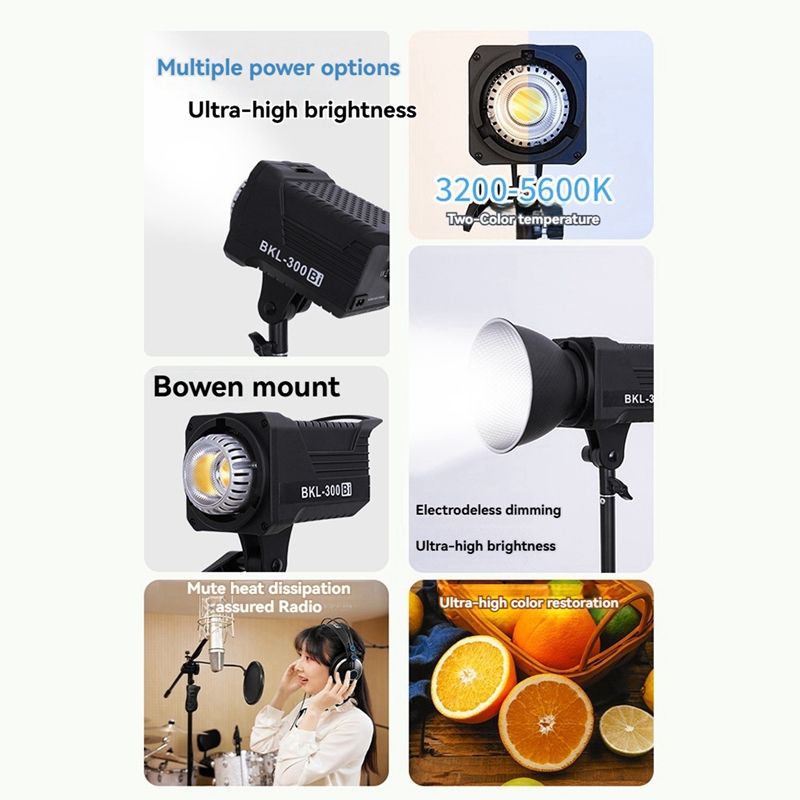 300W Bi-LED-Videoleuchte, kont – Photography Lighting Spotlight Bewertung und Preis