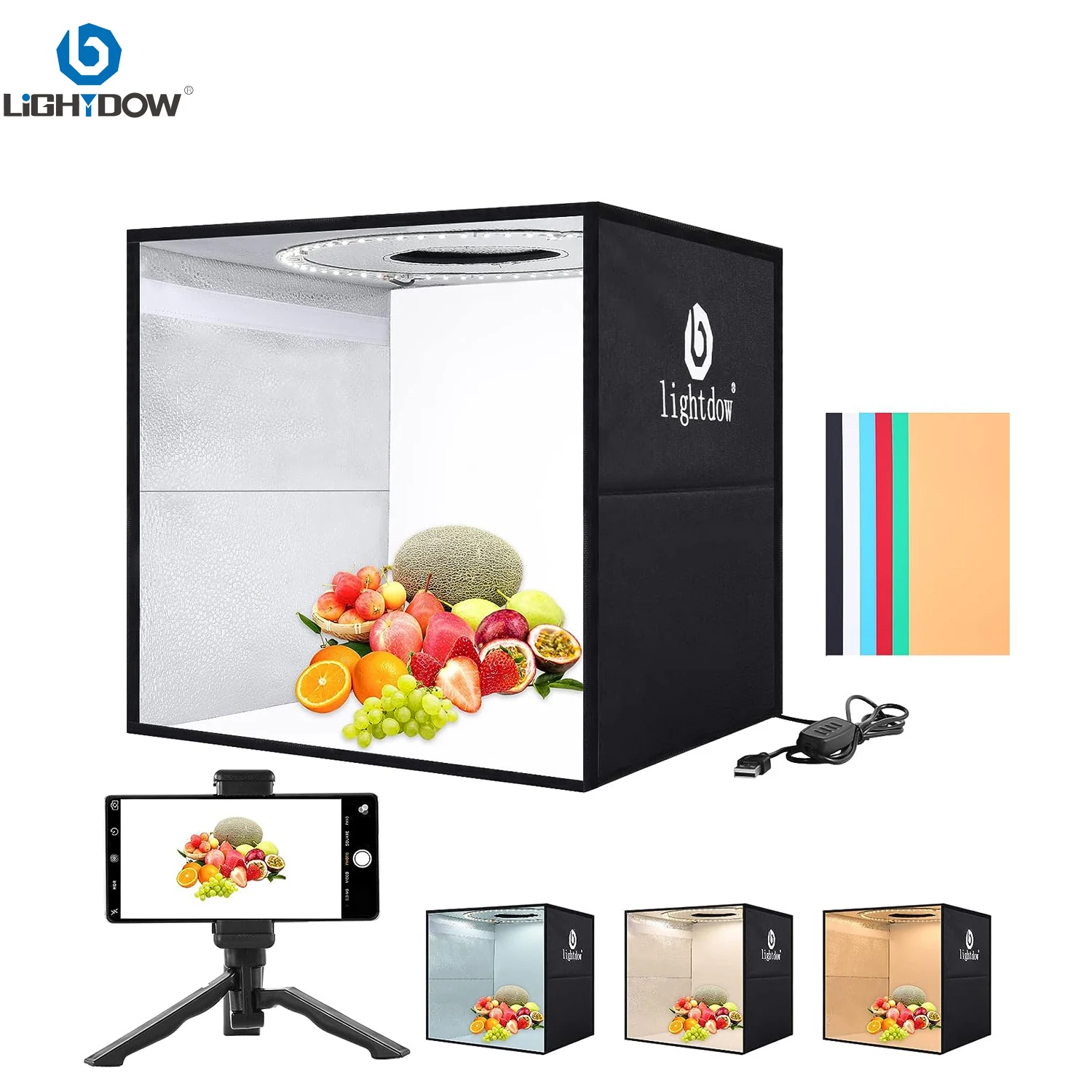 Lightdow Dimmbare Fotobox, LED – Photography Lighting Background Bewertung und Preis