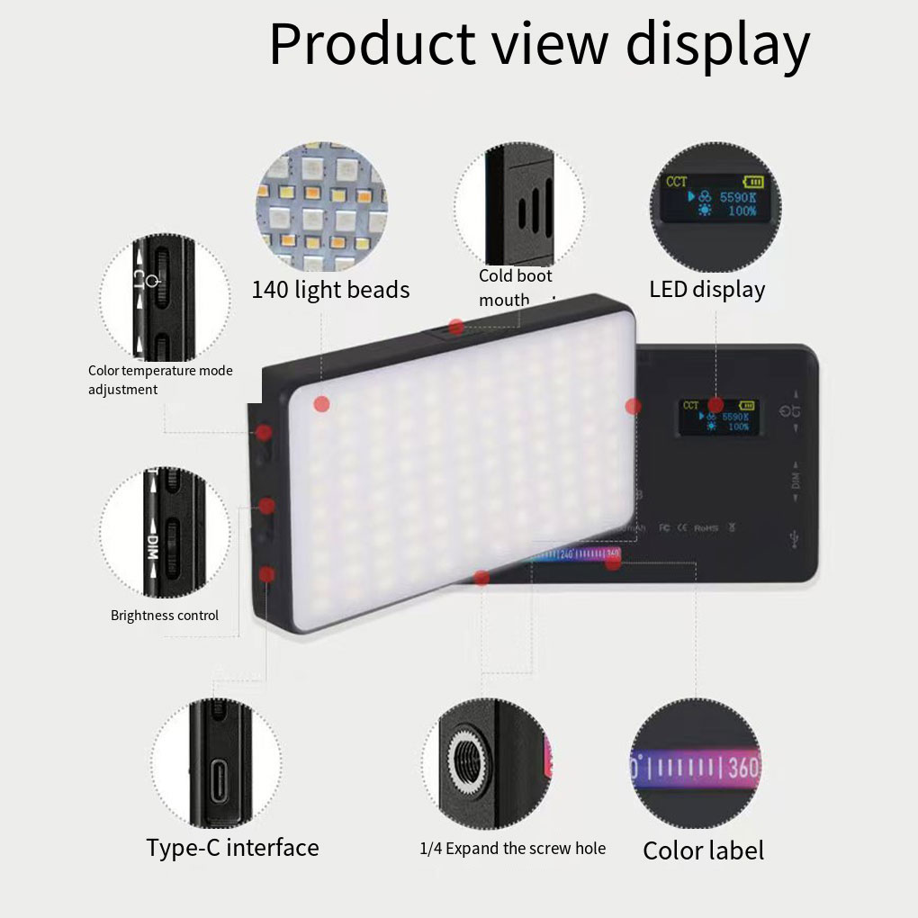 RGB-Modi, Mini-Scheinwerfer, F – Photography Lighting Spotlight Bewertung und Preis
