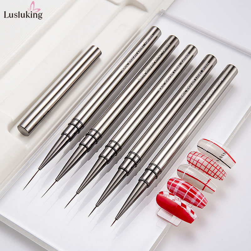 5PCS Nail art Liner Pinsel Han – Coloured Gel Set Bewertung und Preis