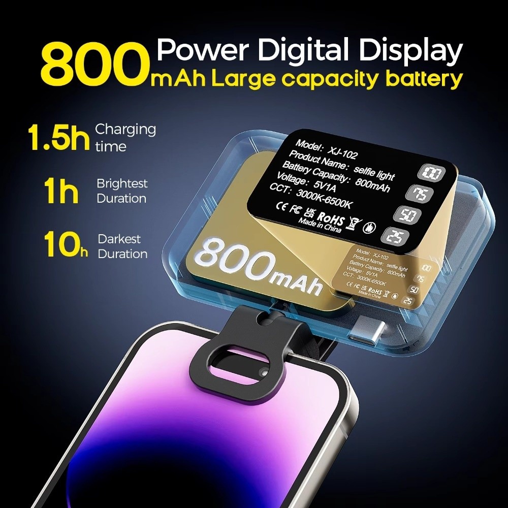 800/1000mAh LED Selfie-Licht 3 – Photography Lighting Flash Bewertung und Preis